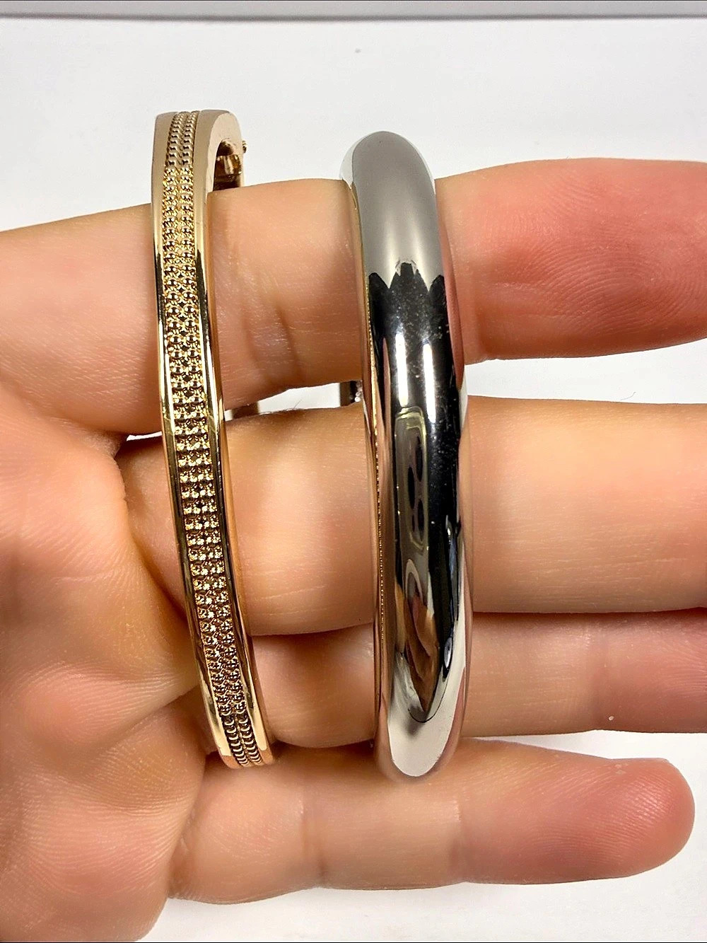 Gold & Silver Tone Bracelet Set Like New